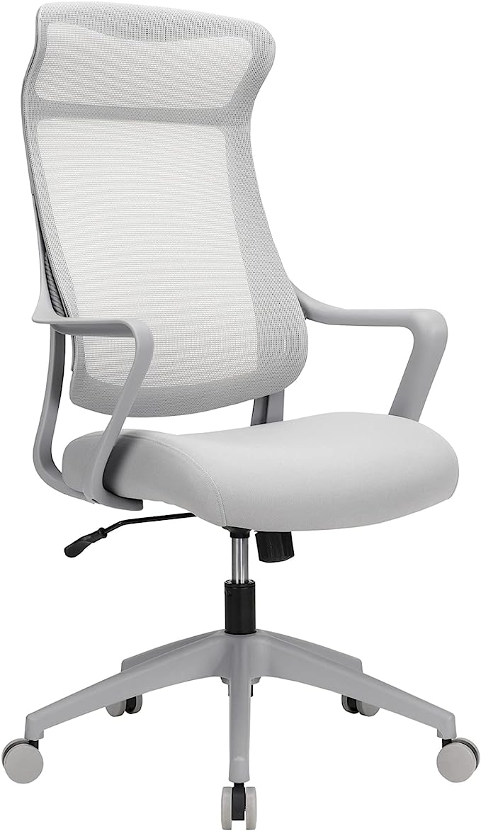 Realspace Lenzer Mesh High-Back Task Chair, Gray